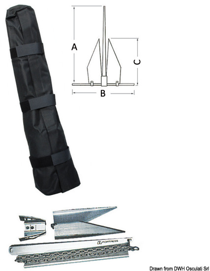 Ancora smontabile Fortress 21,2 kg