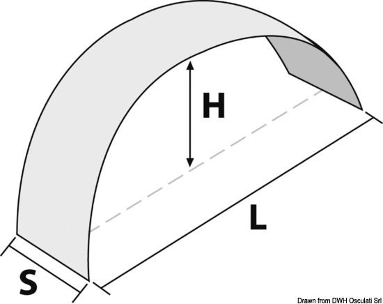 Parafango in ferro zincato ruote 14" tandem