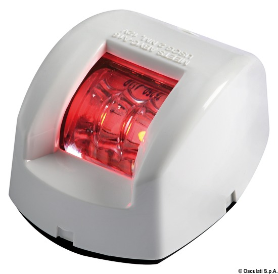 Fanale di via Mouse rosso corpo ABS bianco