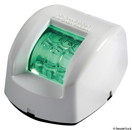 Fanale di via Mouse verde corpo ABS bianco