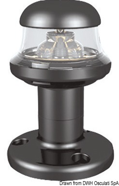 Fanale nero led 360