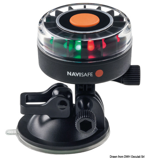 Lampada Navisafe 360 tricolore supporto a ventosa