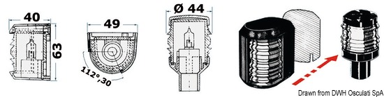 Lampadina 12 V BA9S 0,9 W 61 lm