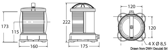 Fanale DHR verde 360