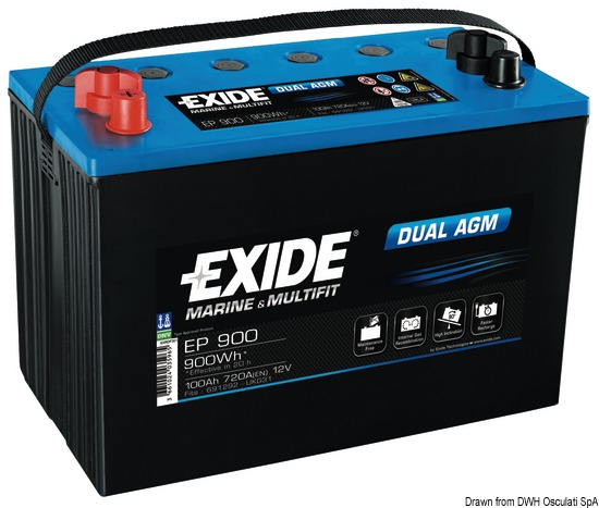 Batteria Exide agm 100 Ah