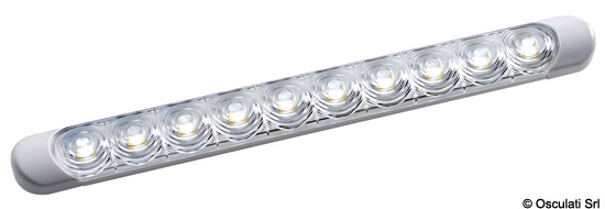 Plafoniera LED da appoggio bianca 230x24x11 mm