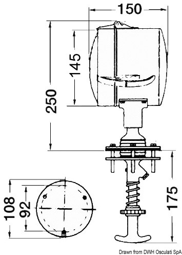 Faro comando interno 24 V