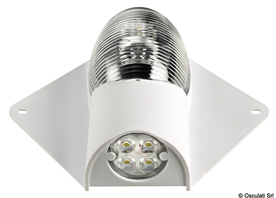 Luce di via/coperta Led 12/24 V corpo bianco