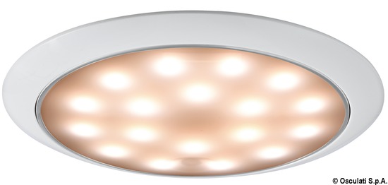 Plafoniera LED senza incasso Day/Night bianca/inox