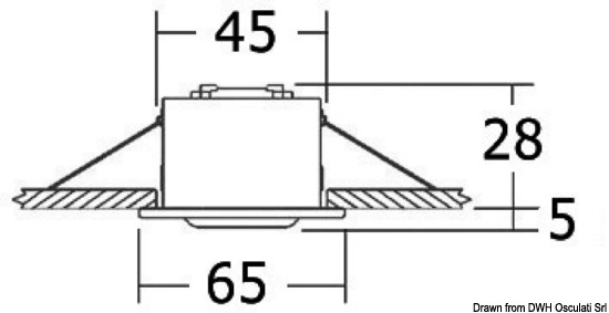 Plafoniera Altair lucida LED HD