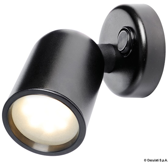 Faretto ABS nero LED