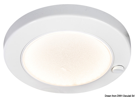 Plafoniera ABS Saturn LED bianca a filo