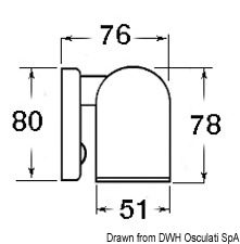 Applique Tube 10 LED ABS cromato