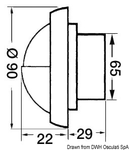 Faretto Batsystem Targa Cap 12 V 10 W