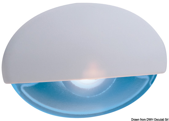 Luce cortesia Steeplight bianca LED blu