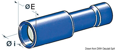 Terminali cilindrici femmina 1-2,5 mm