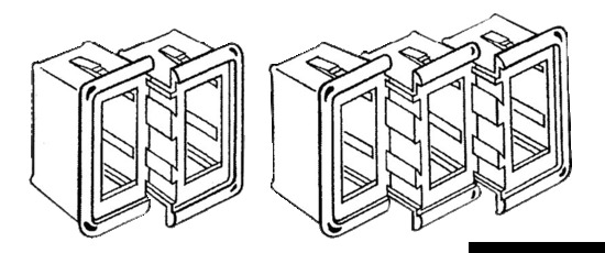 Cornice plastica centrale nera