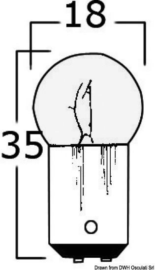 Lampadina bipolare 24 V 10 W