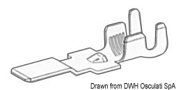 Faston maschio per cavi 4/6 mm