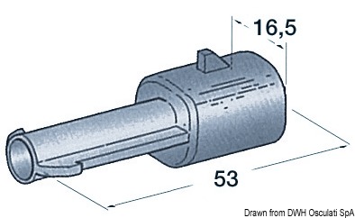 Connettore stagno maschio 1 polo