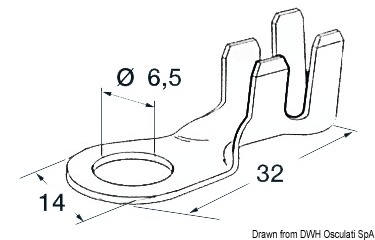 Terminali occhiello 6,5 mm