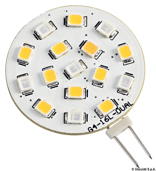 Lampadina LED SMD bianco rosso 24V