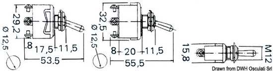 Interruttore a levetta 2 scatti