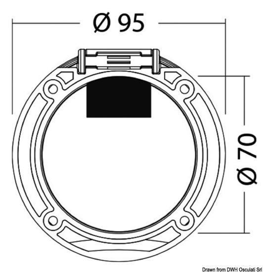 Box e coperchio Classic Evo foro trasversale