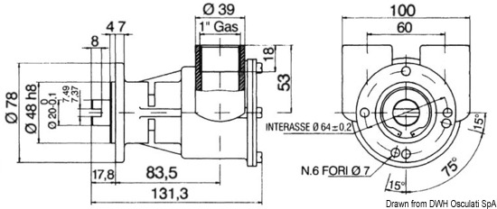 Pompa Nauco FPR046 bocche 1"