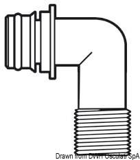 Portagomma 90 filettato 1/2"