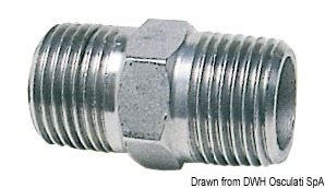 Nipple doppio inox 1/2"