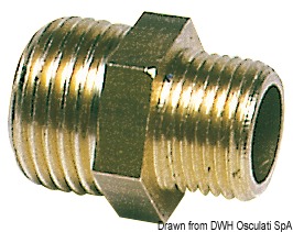 Nipple ottone doppio 1/2" x 3/4