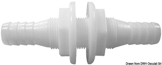 Passaparatia 19/20 mm in nylon bianco