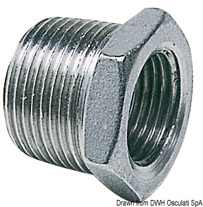 Riduzione maschio/femmina inox 3/4" x 1/2"