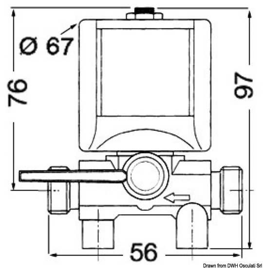 Elettrorubinetto carburante 24 V