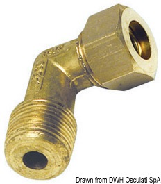 Raccordo 90 maschio 8 mm x 1/4"