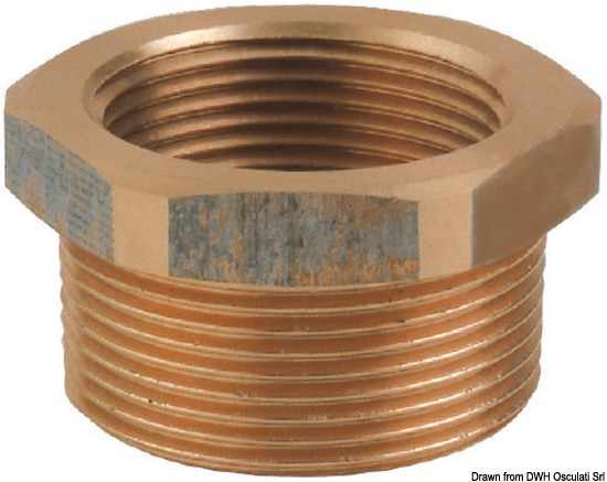 Riduzione in bronzo M-F da 1/2" x 3/8"