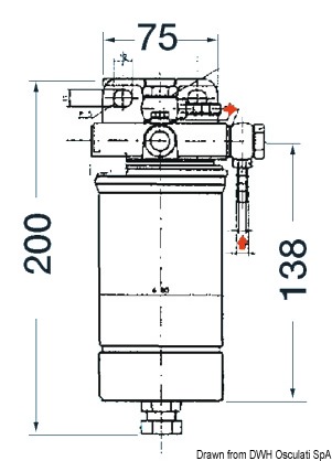 Filtro gasolio 80 l/h