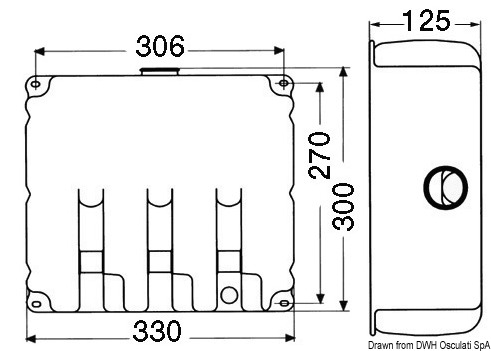 Lavavetri 9,7 l 2 pompe 12 V