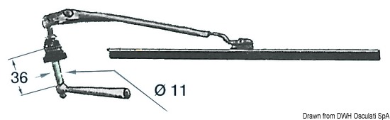 Tergicristallo a mano 280 mm