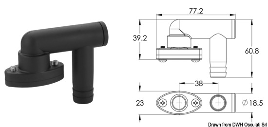 Trappola per sfiato  16 mm