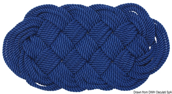 Zerbino nylon 72 x 37 cm blu