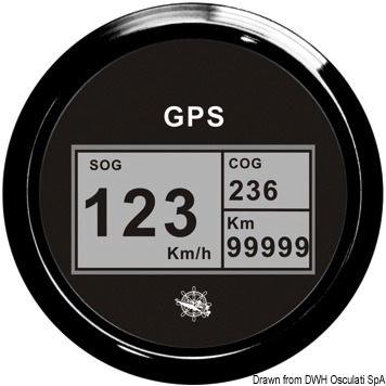 Log con bussola e totalizzatore GPS nero/nera