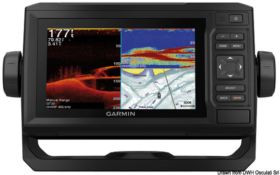 Charplotter Garmin EchoMap UHD 62cv con trasd.