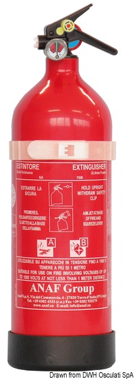 Estintore 2 Kg MED 5A 70B 25F