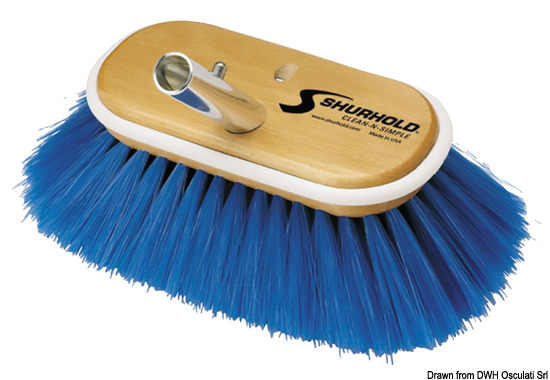 Spazzolone 6" fibre morbide blu