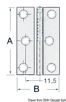 Cerniera sfilabile dx 40x37