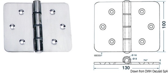 Maxi cerniera 130x100 mm