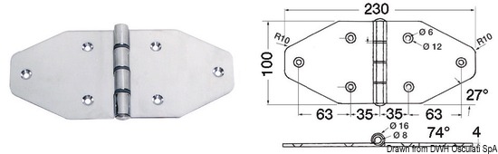 Maxi cerniera 230x100 mm