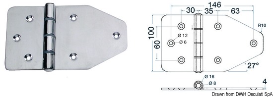 Maxi cerniera 180x100 mm